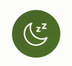 Icône représentant le sommeil et la relaxation pour illustrer les bienfaits du CBD chez Amazone Paradise.